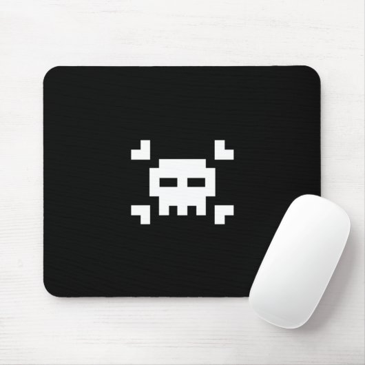 Pixel-Schädel Mousepad (Mit Mouse)