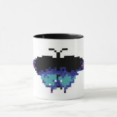 Pixel-Schmetterling Tasse (Zentrum)