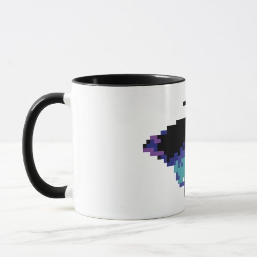 Pixel-Schmetterling Tasse (Links)