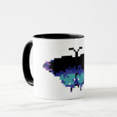 Pixel-Schmetterling Tasse (Vorderseite Links)