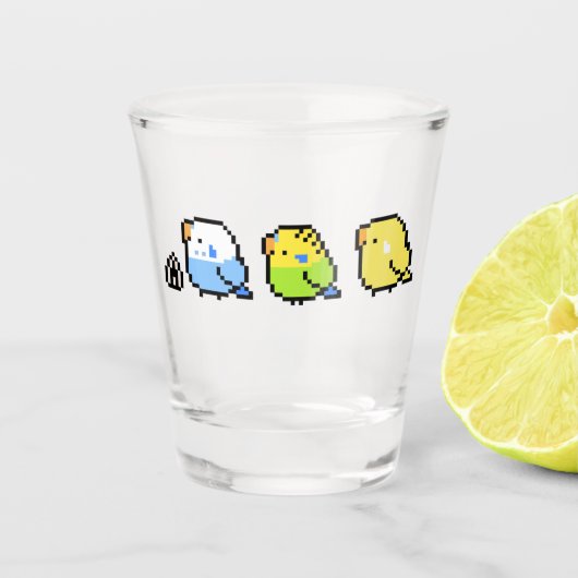 Pixel Schnapsglas (Vorderseite)