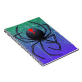 Pixel-Schwarze-Witwe-Spinne Notizblock (Rechte Seite)