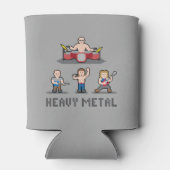 Pixel Schwermetall kann kühler werden Dosenkühler (Rückseite)