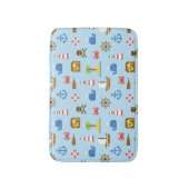 Pixel Sea Art Muster Badematte (Vorderseite Vertikal)