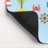 Pixel Sea Art Muster Mousepad (Ecke)