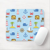 Pixel Sea Art Muster Mousepad (Mit Mouse)