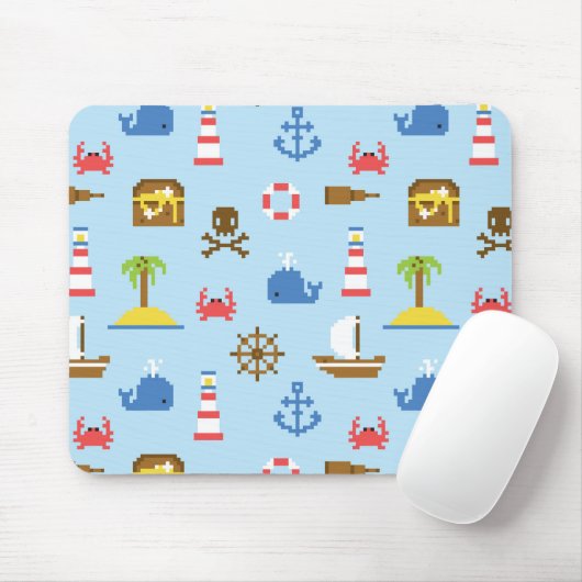 Pixel Sea Art Muster Mousepad (Mit Mouse)