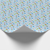 Pixel Sea Art Pattern Geschenkpapier (Ecke)