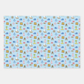 Pixel Sea Art Pattern Geschenkpapier Set (Vorderseite)
