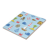 Pixel-Seekunst-Muster Fliese (Seite)