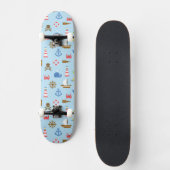 Pixel-Seekunst-Muster Skateboard (Vorderseite)