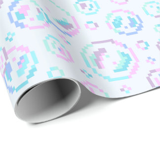 Pixel-Seifenblasen-Muster Geschenkpapier