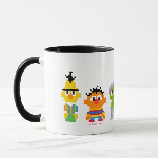 Pixel Sesame Street Characters Tasse (Links)