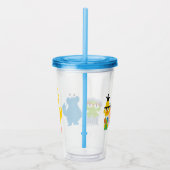 Pixel-Sesamstraße-Zeichen Acryltrinkbecher (Rechts)