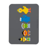Pixel-Sesamstraße-Zeichen Magnet (Vertikal)