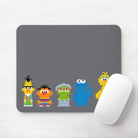 Pixel-Sesamstraße-Zeichen Mousepad (Mit Mouse)