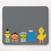 Pixel-Sesamstraße-Zeichen Mousepad (Vorne)