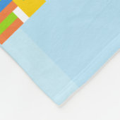 Pixel-Sesamstraße-Zeichen | Name hinzufügen Fleecedecke (Ecke)