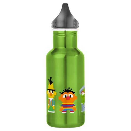 Pixel-Sesamstraße-Zeichen Trinkflasche (Links)