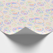 Pixel Soap Bubbles Pattern Geschenkpapier (Ecke)