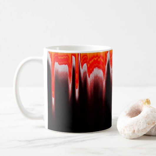 Pixel sortierte Tasse! Kaffeetasse (Mit Donut)