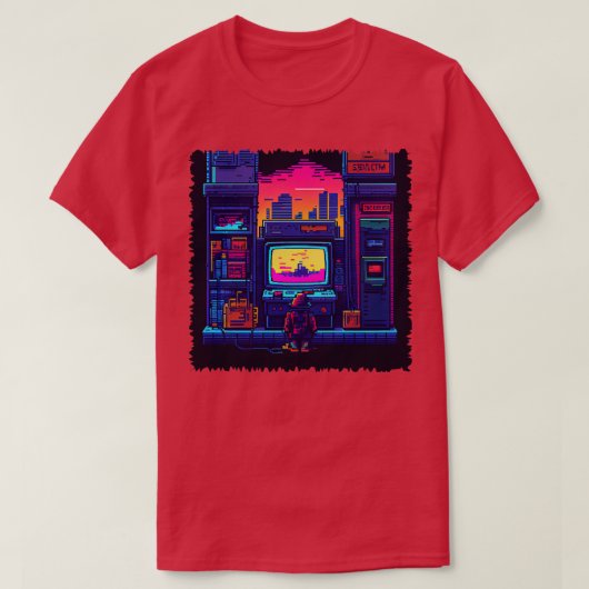 Pixel-Spiel T-Shirt (Design vorne)