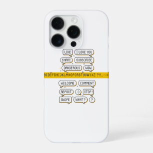 Pixel-Sprechblasen-Pack – Retro-Soziale-Medien-Phr iPhone 16 Pro Hülle