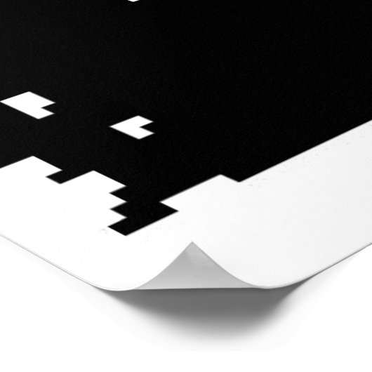 Pixel-Staub Poster (Ecke)