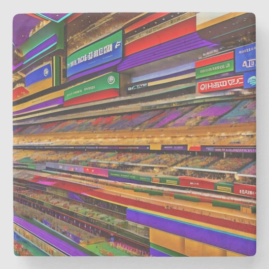 Pixel Store-Untersetzer Steinuntersetzer (Vorderseite)