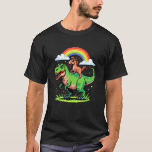 Pixel-Style-Kunst Pferd T-Rex Tyrannosaurus 8 Bit  T-Shirt