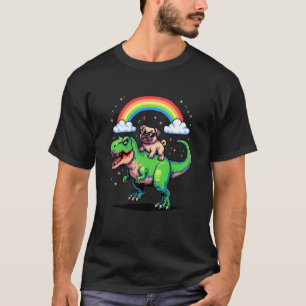 Pixel-Style-Kunst Pug T-Rex Tyrannosaurus 8-Bit-Gr T-Shirt