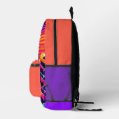 Pixel Sunset Bedruckter Rucksack (Rechts)