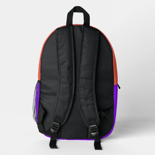 Pixel Sunset Bedruckter Rucksack (Rückseite)