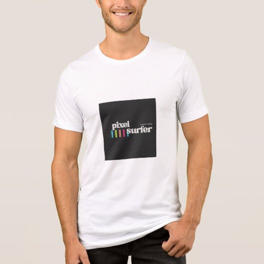 Pixel Surfer T-Shirt Tri-Blend Shirt (Vorderseite)