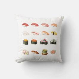 Pixel Sushi Cushion - Scan QR Code for Sushi game Kissen