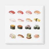 Pixel Sushi Magnet – Japanese Food Pixel Art (Vorne)