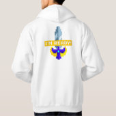 Pixel Sword Hoodie - "Ich bin bereit!" Gamer Gear (Rückseite)