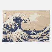 Pixel Tsunami 8 Bit Pixel Art Handtuch (Horizontal)