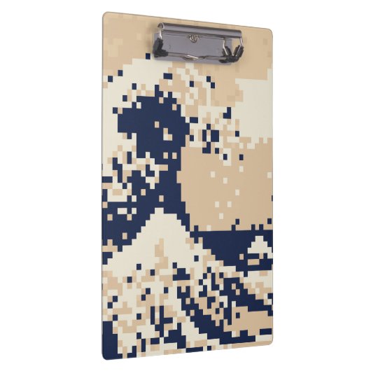 Pixel Tsunami 8 Bit Pixel Art Klemmbrett (Rechts)