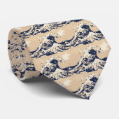 Pixel Tsunami 8 Bit Pixel Art Krawatte (Gerollt)