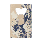 Pixel Tsunami 8 Bit Pixel Art Kreditkartenflaschenöffner (Rückseite)