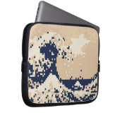 Pixel Tsunami 8 Bit Pixel Art Laptopschutzhülle (Vorne Rechts)