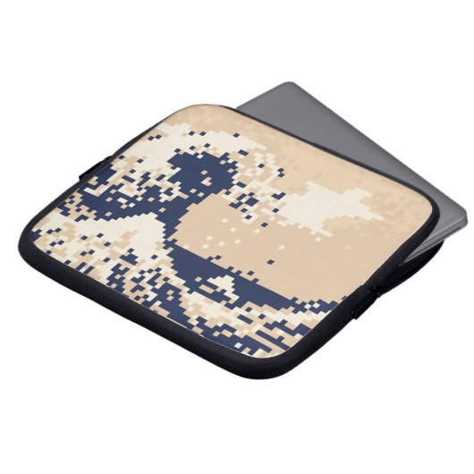 Pixel Tsunami 8 Bit Pixel Art Laptopschutzhülle (Vorne Oben)