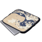 Pixel Tsunami 8 Bit Pixel Art Laptopschutzhülle (Vorne Knopf)