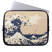 Pixel Tsunami 8 Bit Pixel Art Laptopschutzhülle (Vorderseite)