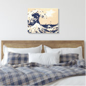 Pixel Tsunami 8 Bit Pixel Art Leinwanddruck (Insitu (Schlafzimmer))