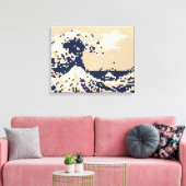 Pixel Tsunami 8 Bit Pixel Art Leinwanddruck (Insitu (Wohnzimmer))