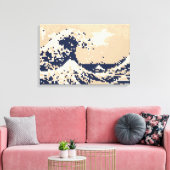 Pixel Tsunami 8 Bit Pixel Art Leinwanddruck (Insitu (Wohnzimmer))