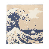 Pixel Tsunami 8 Bit Pixel Art Notizblock (Vorderseite)