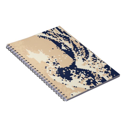 Pixel Tsunami 8 Bit Pixel Art Notizblock (Rechte Seite)